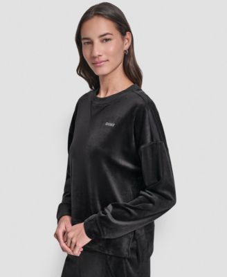 Women's Platinum Velour Crewneck Sweatshirt