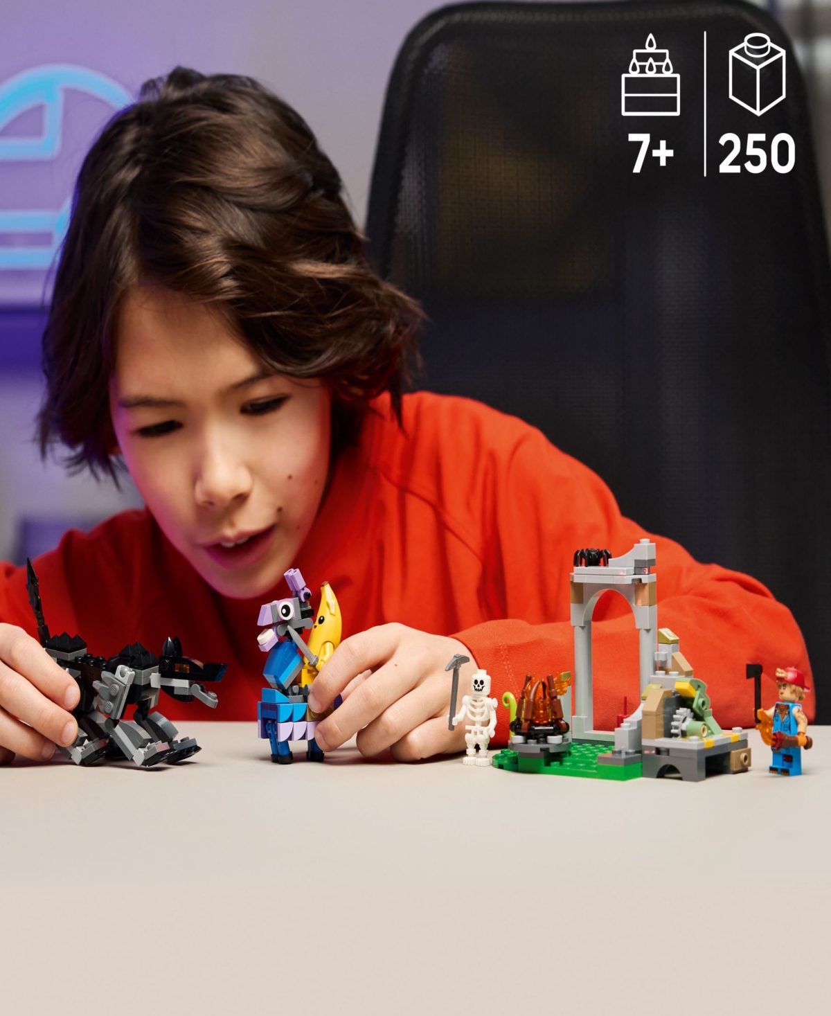 Lego Fortnite Peely Sparkplug's Camp Toy 77075, 250 Pieces In Multi