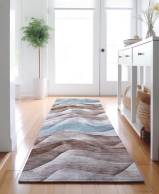 Pacifica Washable PA3 2'3"x7'6" Runner Area Rug