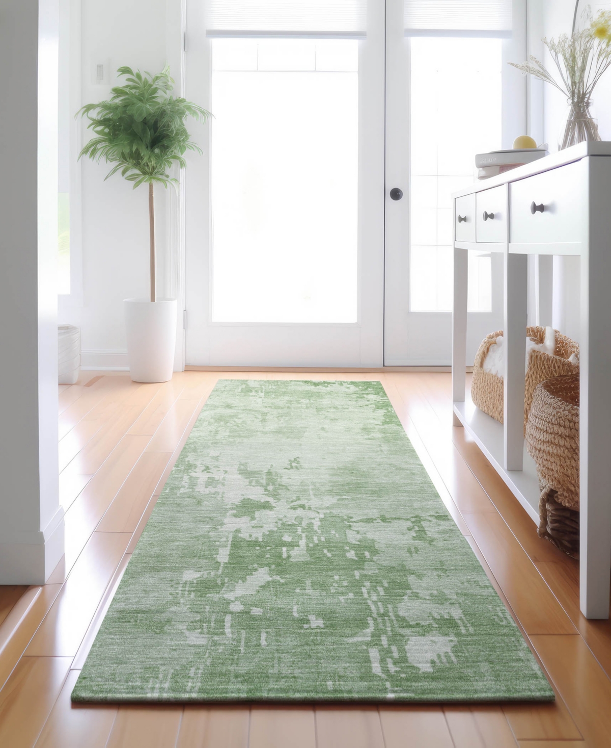 Dalyn Pacifica Pa11 2'3"x7'6" Runner Area Rug In Green