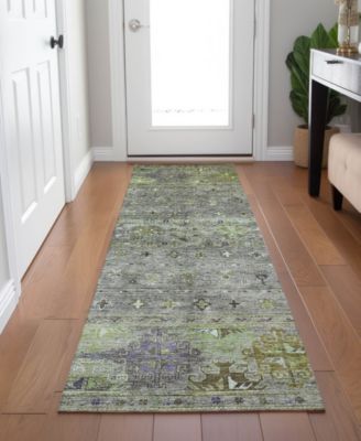 Karaj Washable KJ5 2'3"x7'6" Runner Area Rug