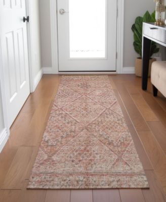 Karaj Washable KJ10 2'3"x7'6" Runner Area Rug