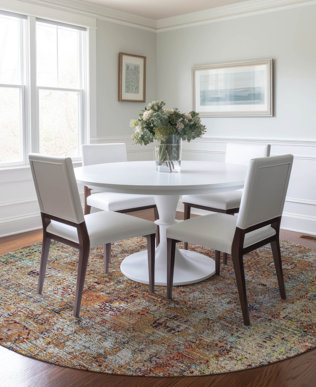 Dalyn Karaj Kj1 8'x8' Round Area Rug In Multi