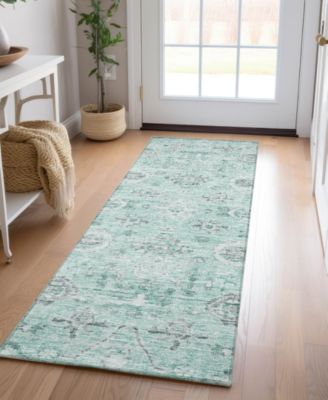 Solace Washable SL10 2'3"x7'6" Runner Area Rug
