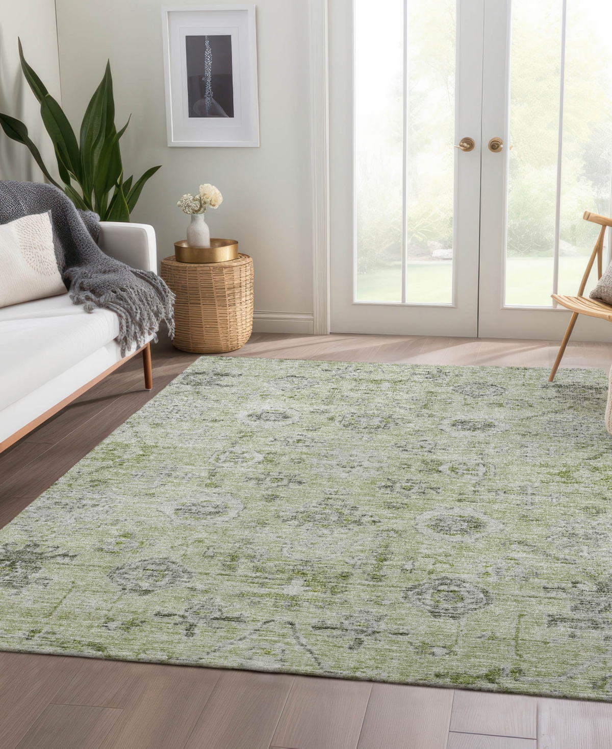 Dalyn Solace Sl10 2'6"x3'10" Area Rug In Green