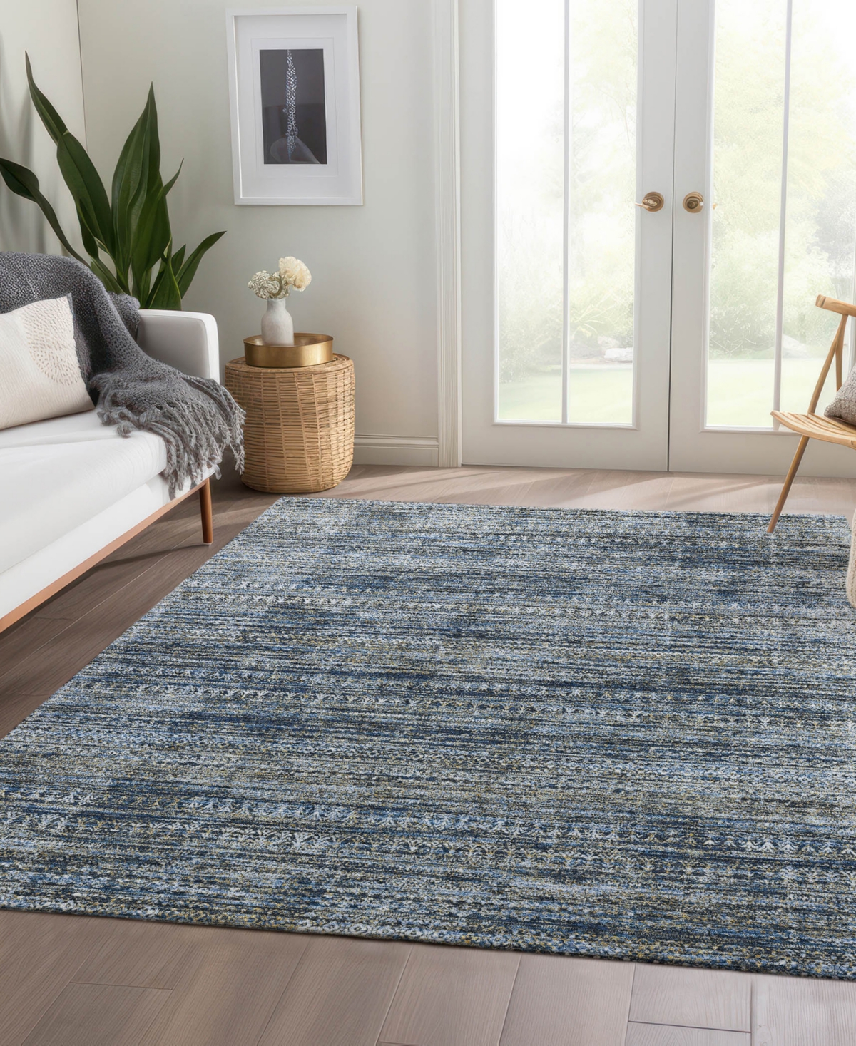 Dalyn Solace Sl3 8'x10' Area Rug In Blue