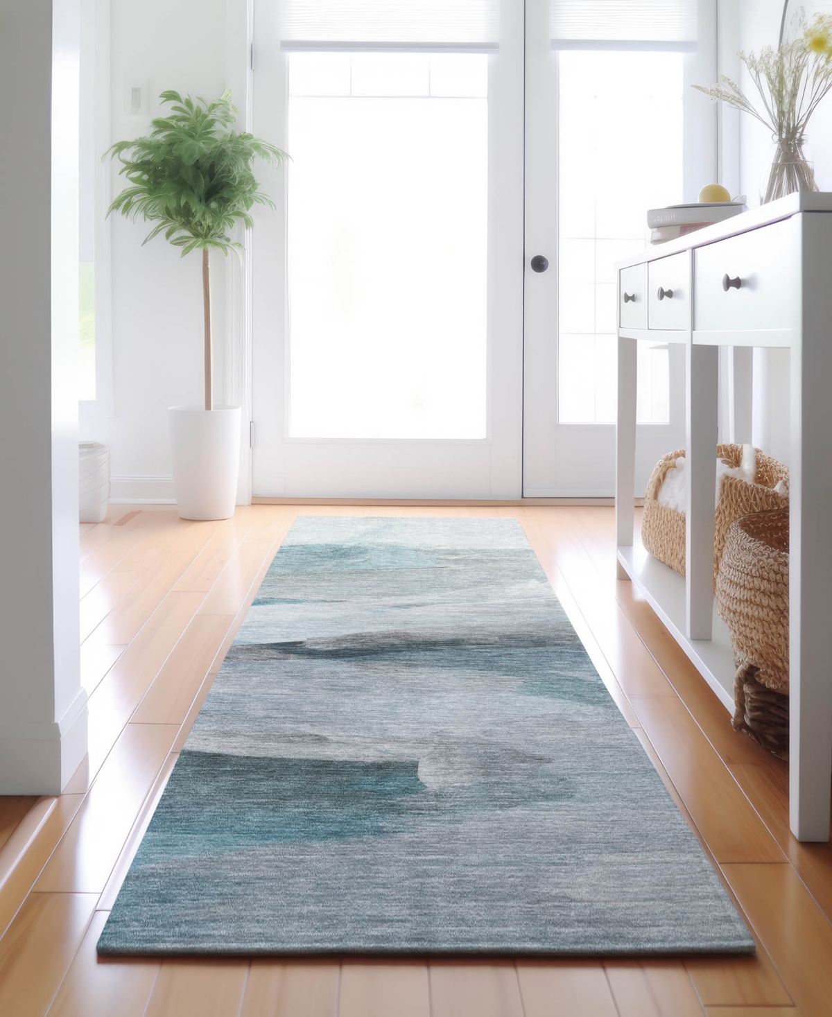 Dalyn Ravenna Rn11 2'3"x7'6" Runner Area Rug In Blue