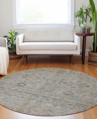 Ravenna Washable RN5 8'x8' Round Area Rug