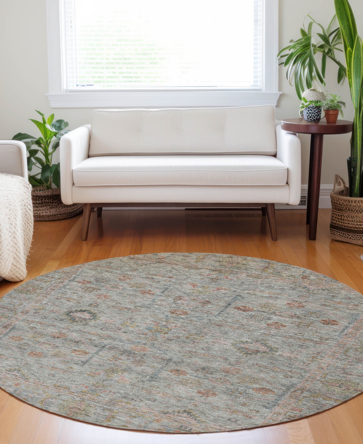 Dalyn Ravenna Rn5 8'x8' Round Area Rug In Green