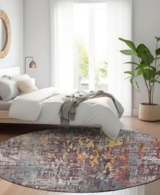 Kochi Washable KC8 8'x8' Round Area Rug