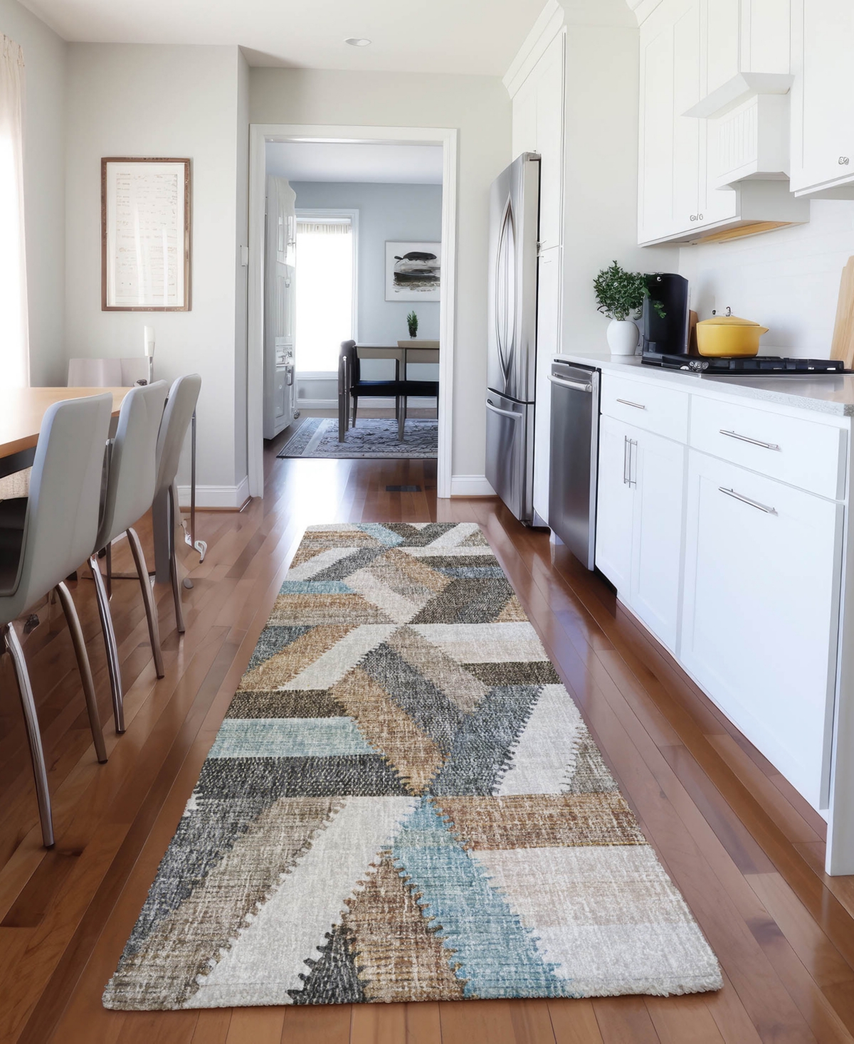 Dalyn Lorenzo Washable Ln1 2'3"x7'6" Runner Area Rug In Multi