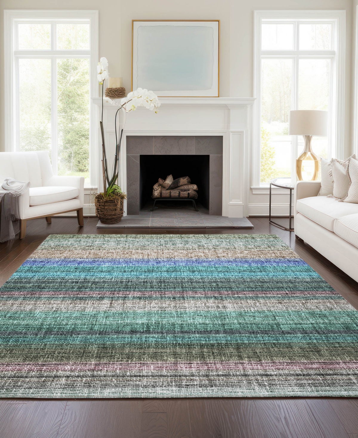 Dalyn Portico Po2 2'6"x3'10" Area Rug In Multi