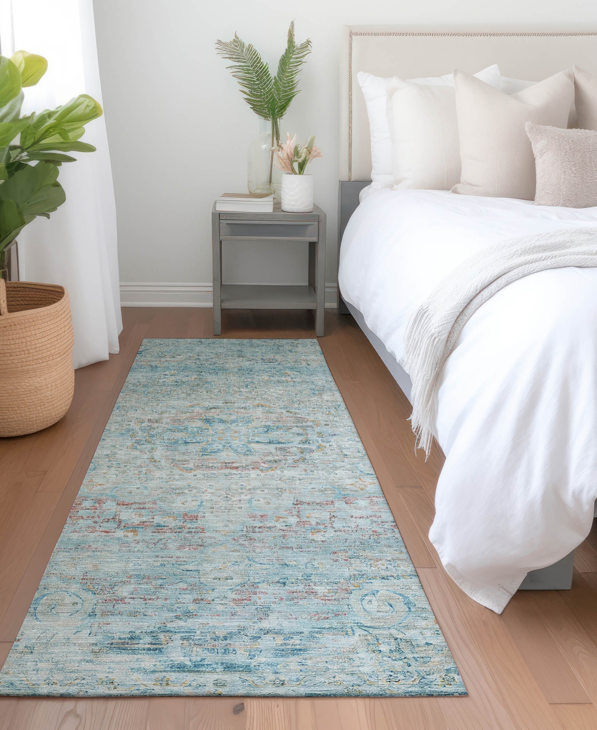 Dalyn Tabrook Tb1 2'3"x7'6" Runner Area Rug In Blue