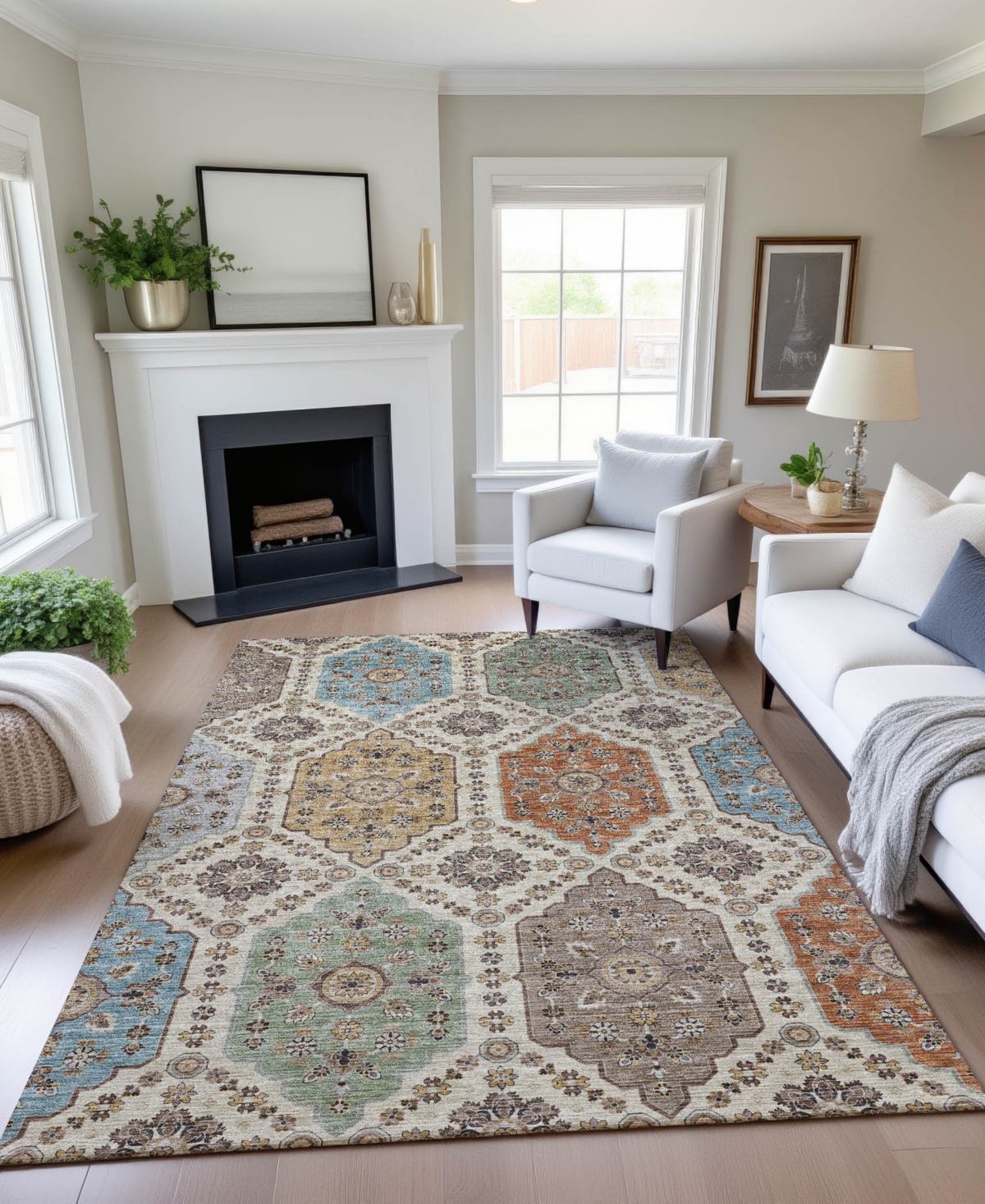 Dalyn Silk Road Sr7 3'x5' Area Rug In Multi