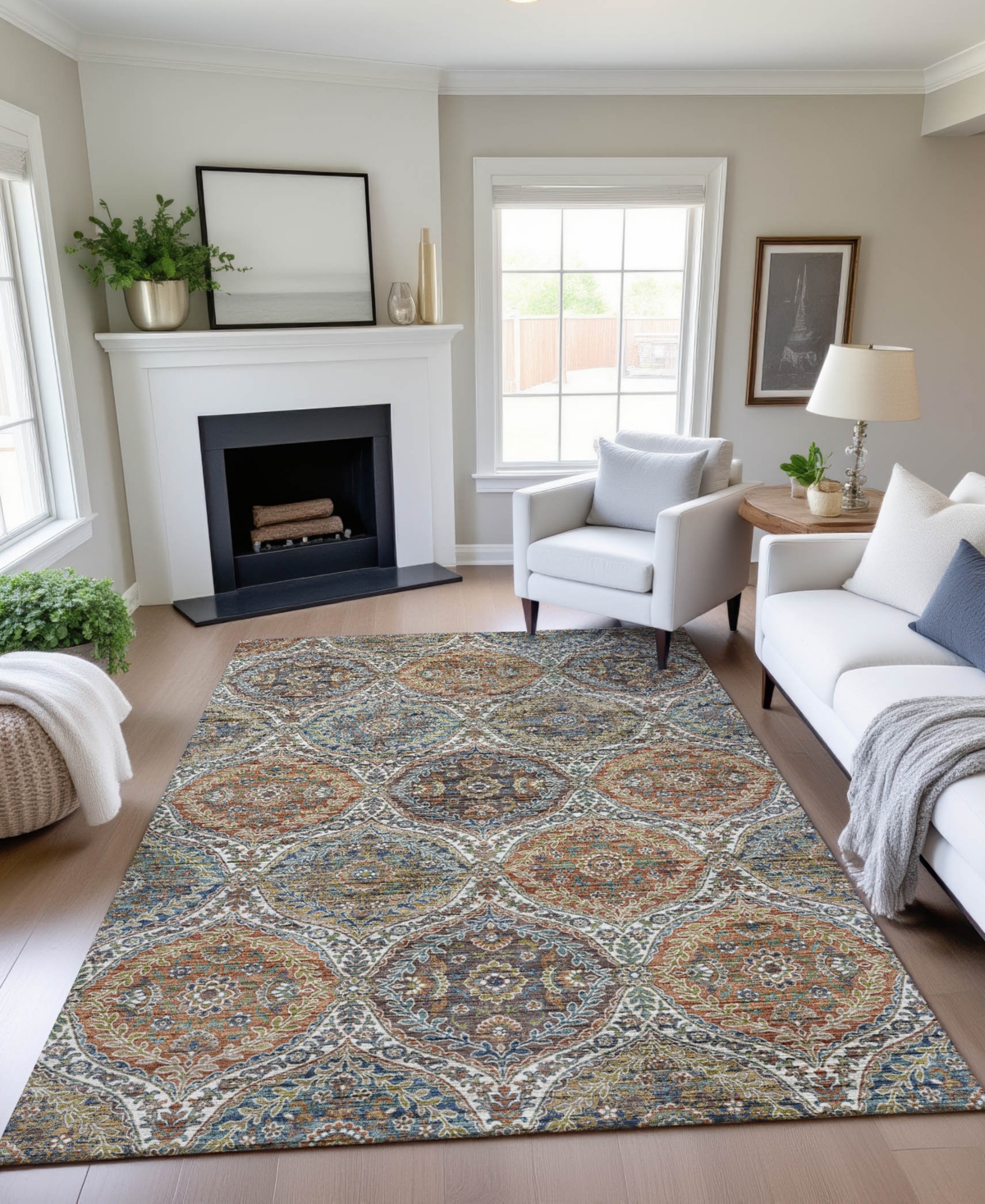 Dalyn Silk Road Sr12 5'x7'6" Area Rug In Multi