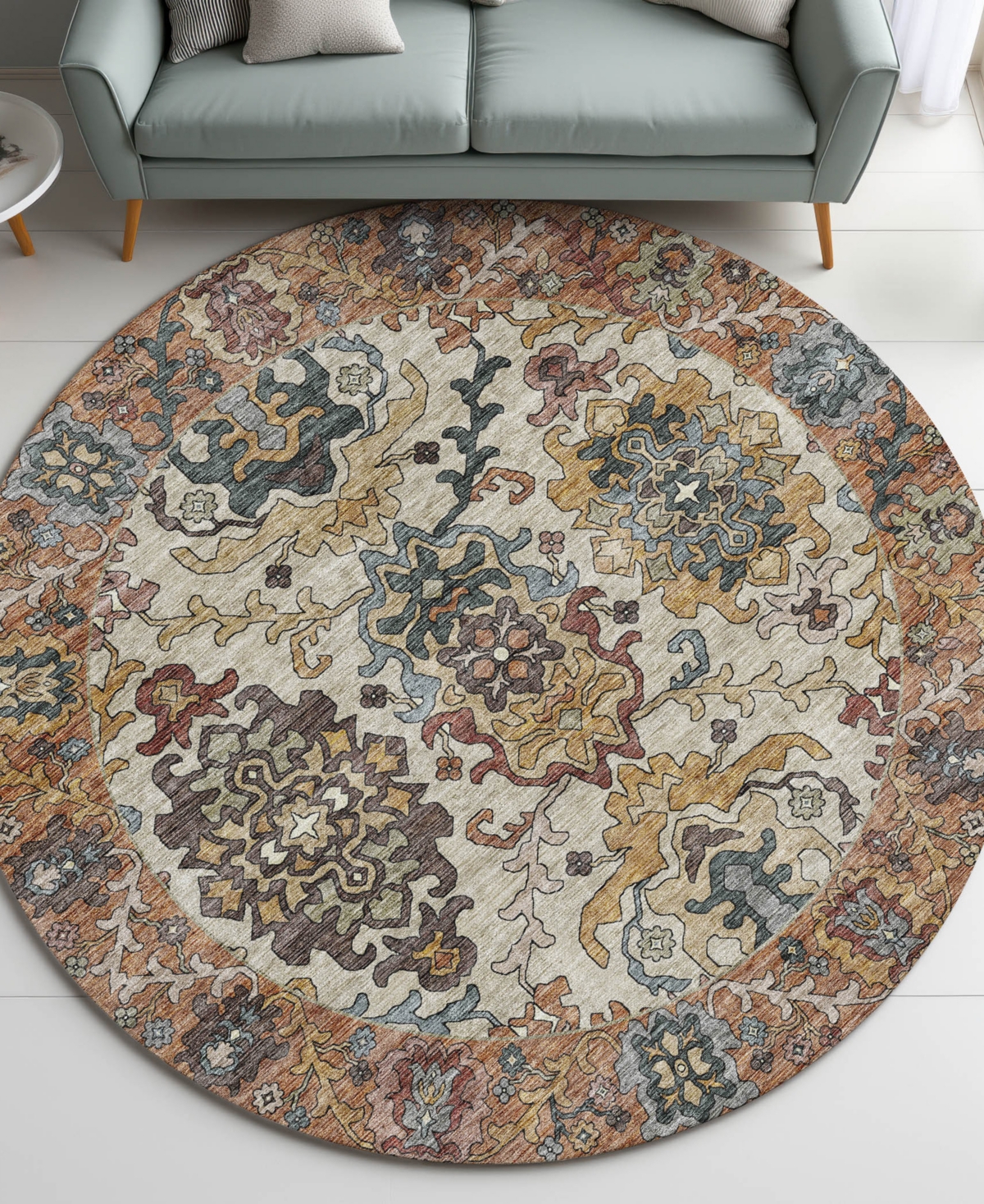 Dalyn Silk Road Sr5 8'x8' Round Area Rug In Multi