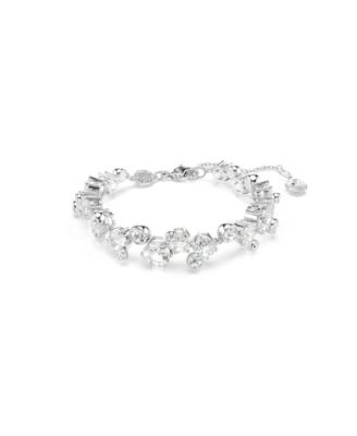 Constella Rhodium Plated Necklace, Bracelet and Stud Set