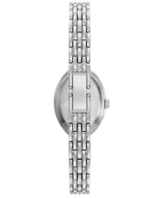 Women's Quartz Three-Hand Silver Alloy Watch Set, 23mm