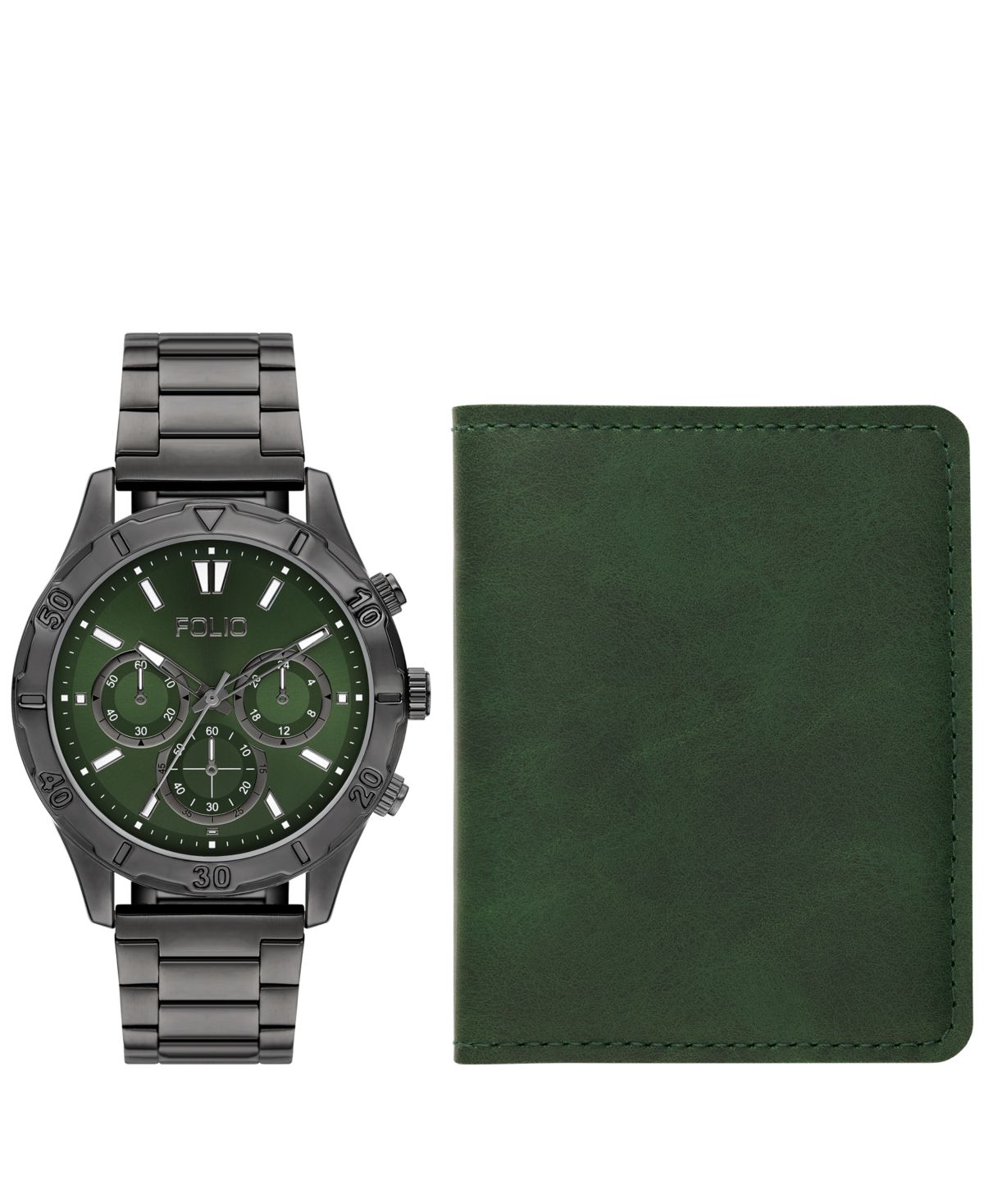 Мужские кварцевые часы из черного сплава с тремя стрелками, 44 мм