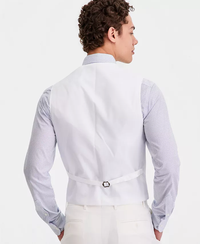 Men's Modern-Fit TH Flex Stretch  Cotton Suit Separate Vest - thumbnail 10