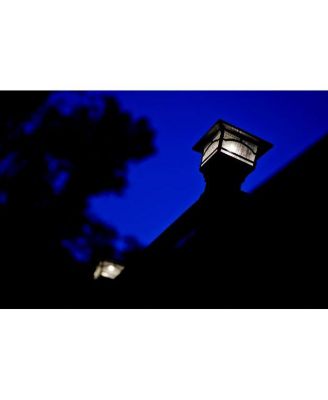 Solar Post and Fence Cap Deck Railing Lights, 2-Pack Mission Style