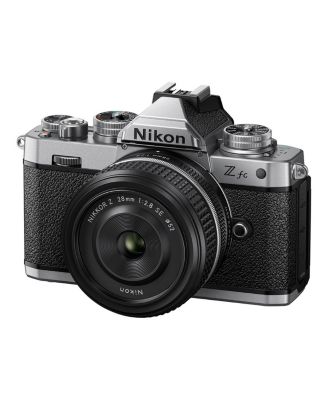 Z fc DX-Format Mirrorless Camera, Silver, with 28mm f/2.8 and 50-250mm f/4.5-6.3 Lens, Bundle with 64GB Memory Card, Bag, 62mm and 52mm Filter