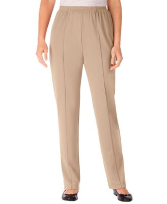Women's Within Knit Hassle-Free Pull-On Elastic-Waist Pants