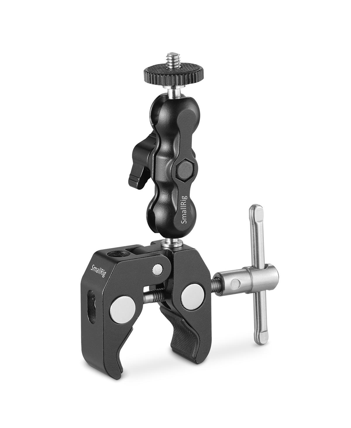 SmallRig Multi-Functional Crab-Shaped Clamp with Ballhead Magic Arm - Black