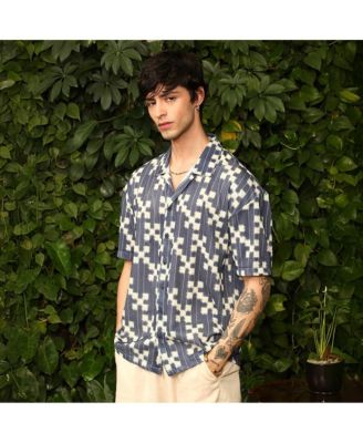 Men's Dice Mesh Oversized Shirt