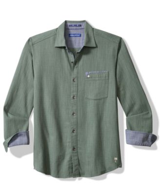 Men's Dorado Textured Cotton Stretch Long Sleeve Shirt