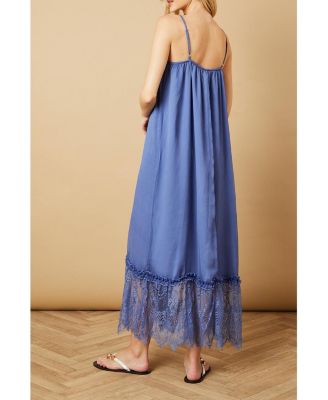 Babydoll Floaty Lace Detail Maxi Dress