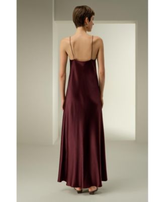 Women's U-Neck Minimalist Slip Dress