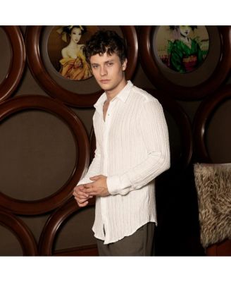 Men's Cloud-Lined Textured Shirt