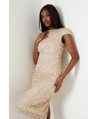 Women's Embellished Pencil Dress