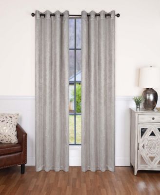 Modern Solid Room Darkening Grommet Top Curtains, 52" x 120" (Set of 2)
