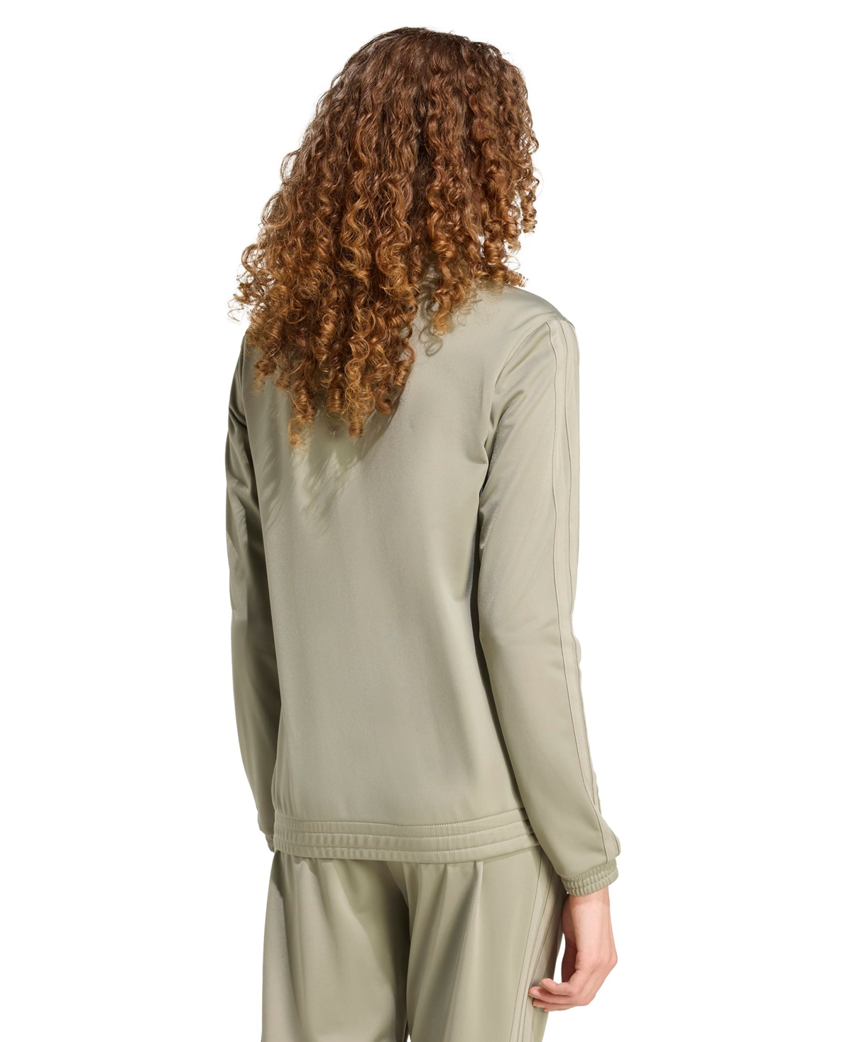 Adidas Originals Women's Tricot 3-stripes Track Jacket In Neutral