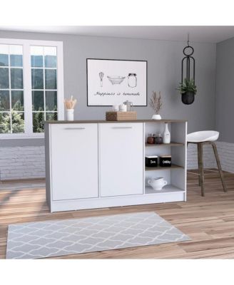 Ginger Finish MDF Kitchen Island