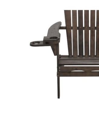 Foldable Adirondack Chair With Cup Holder