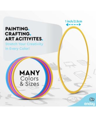 Assorted Size, Stretchy Elastic Bands - Bulk Beige Rubber Bands for School, Home, or Office (56g/2 oz) Enday