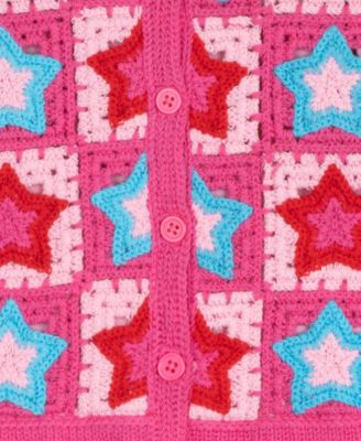 Little Girl Dress with Crochet Cardigan, 2 pc