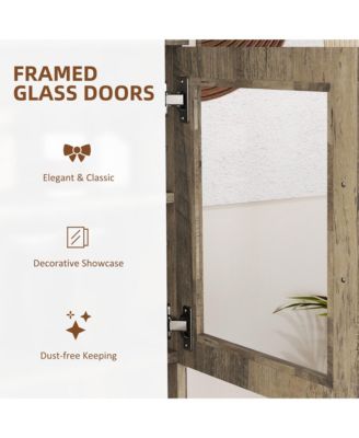 Modern Pantry with Buffet Cabinet and Framed Glass Doors