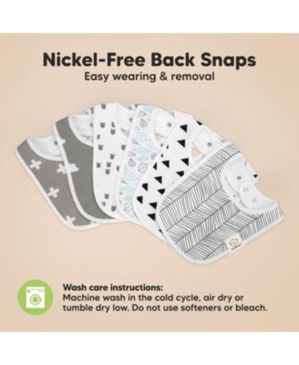 8pk Baby Bibs for Boy, Baby Drool Bib for Baby Boys and Girls, Infant Teething Bibs