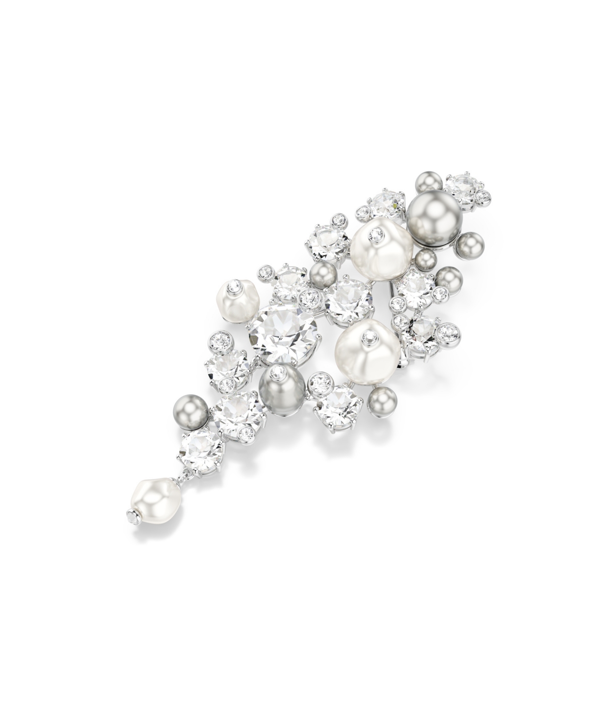 Swarovski Constella Rhodium Plated Brooch