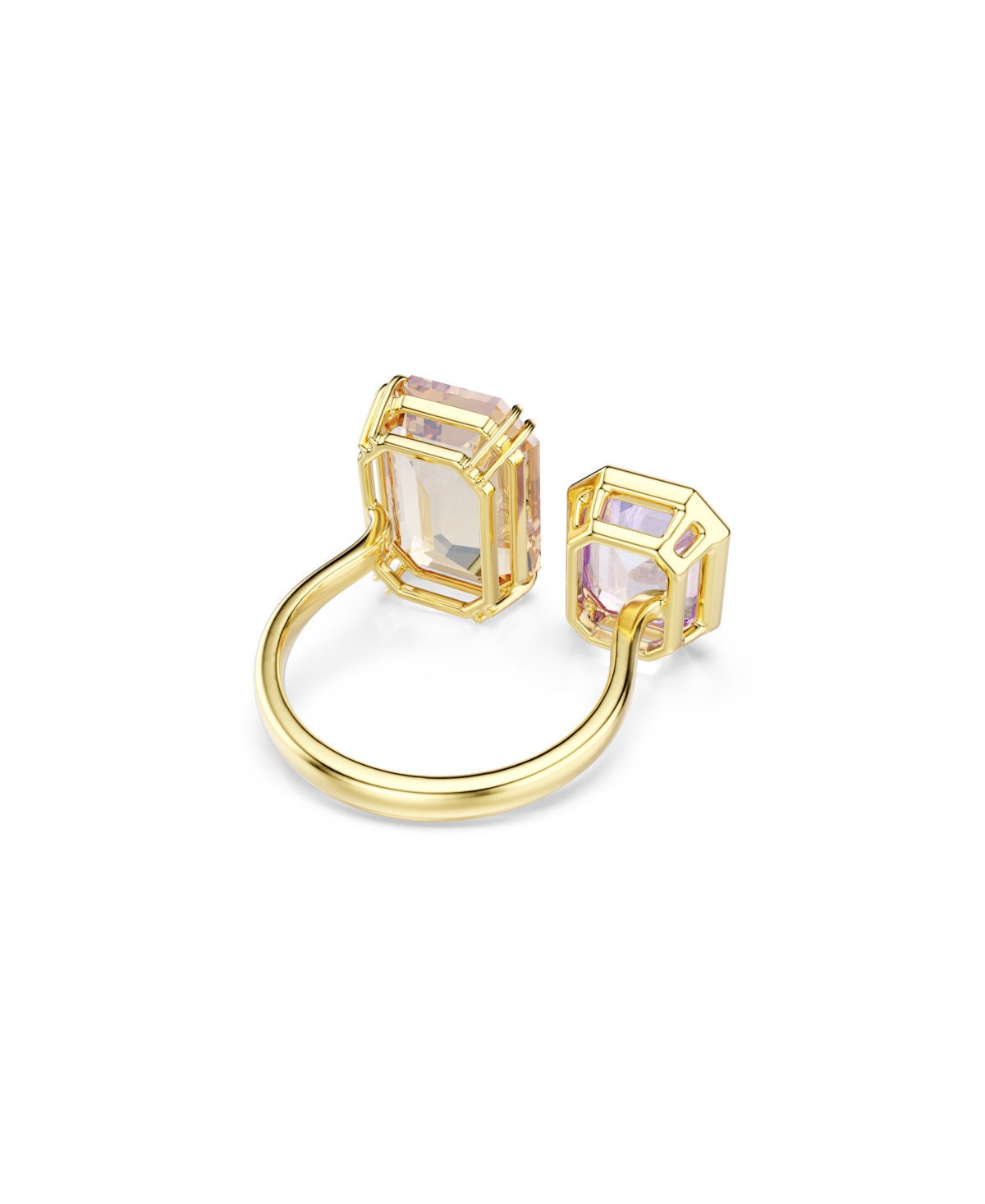 Swarovski Millenia Gold-tone Plated Open Ring In Multi