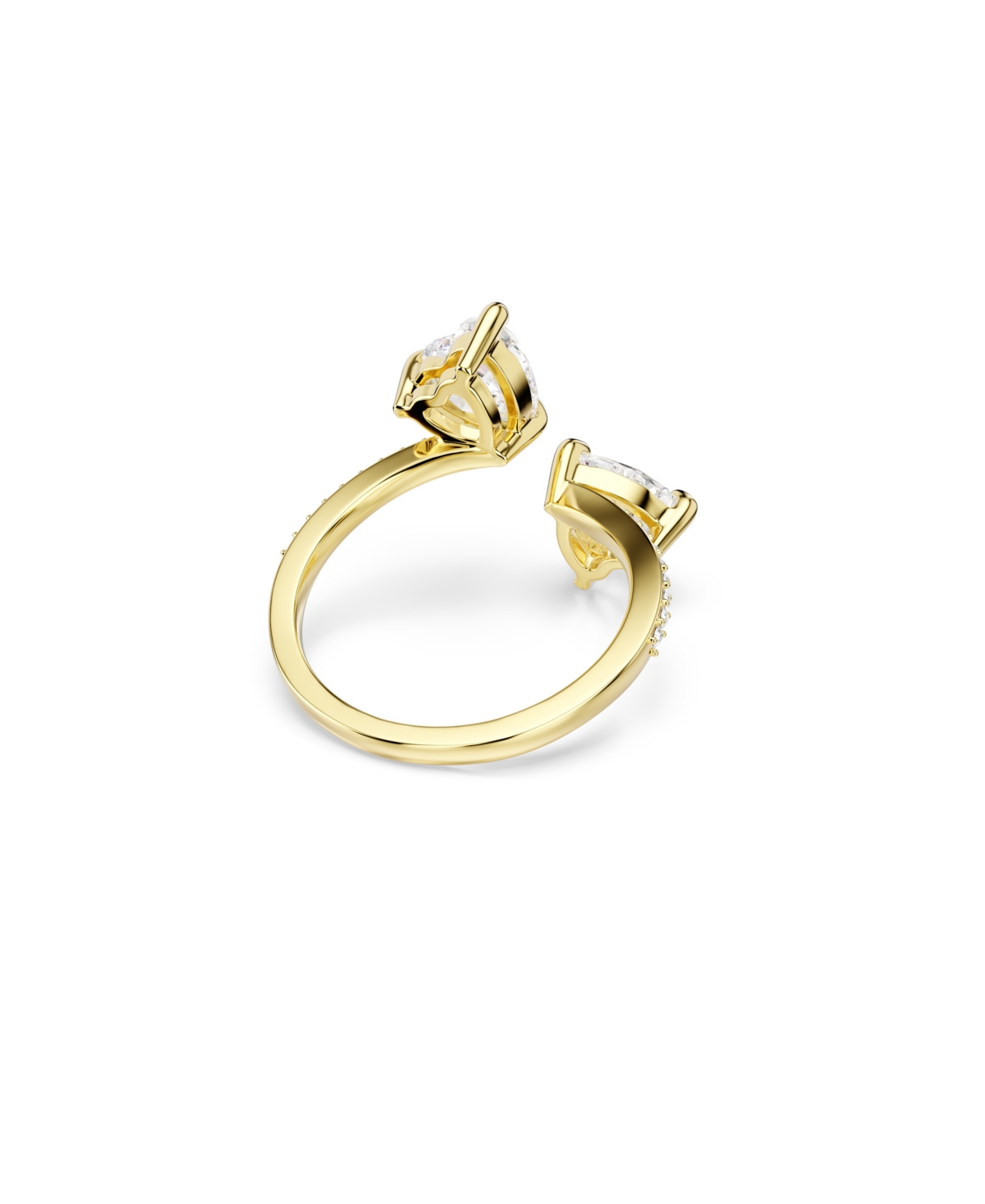Swarovski Mesmera Attract Gold-tone Plated Open Ring In Gold
