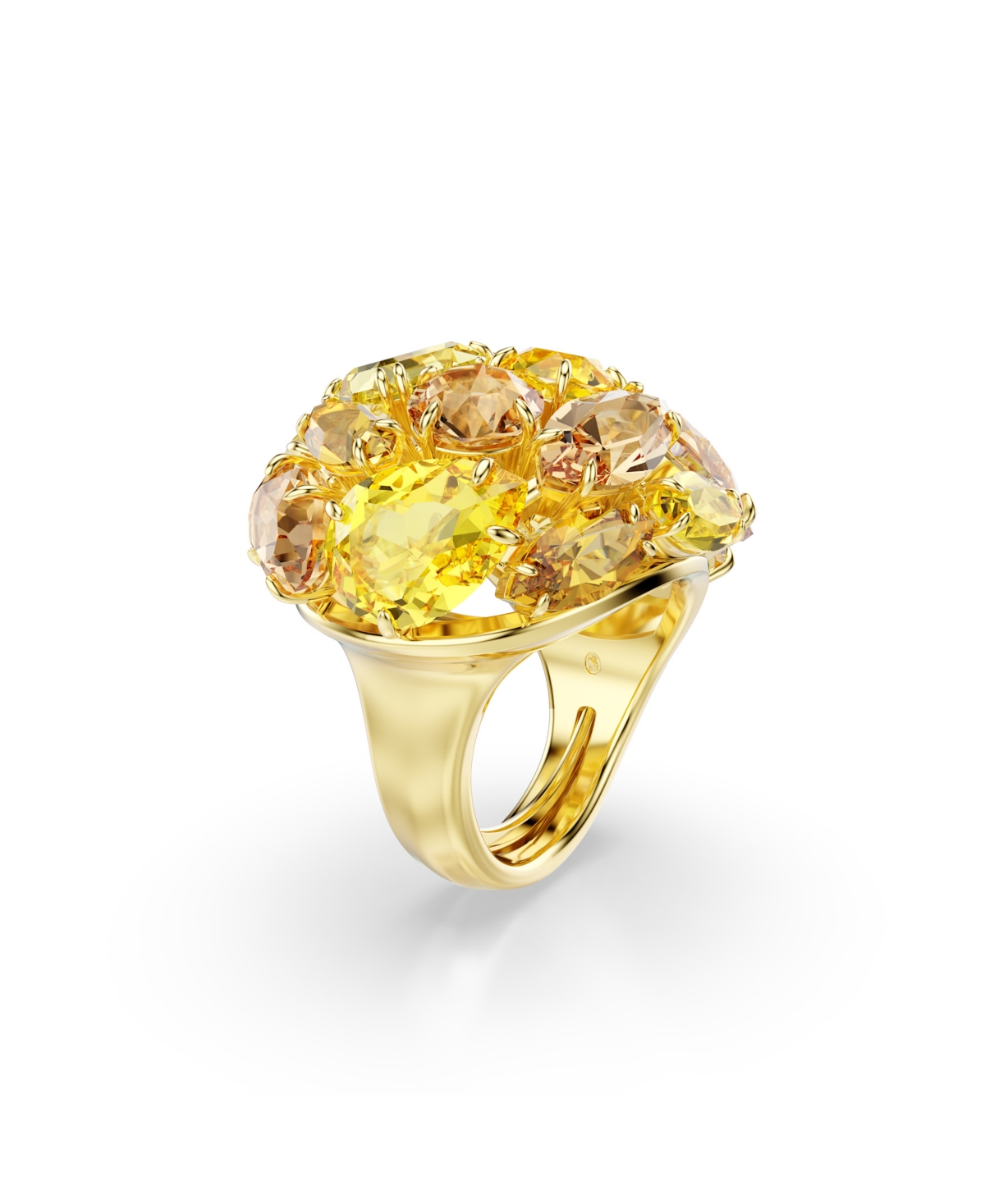 Swarovski Gema Yellow Gold-Tone Plated Cocktail Ring