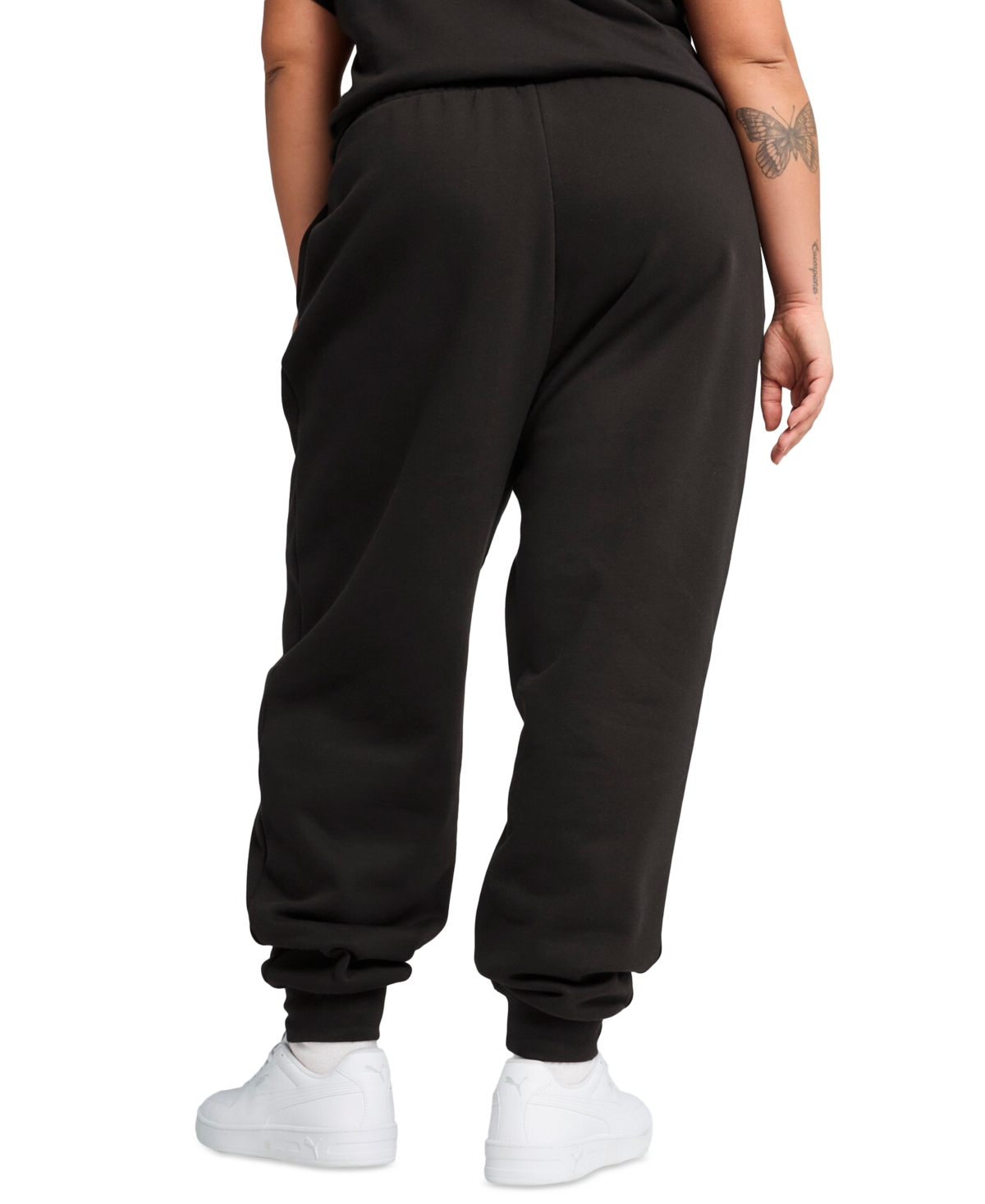 Puma Women's Essential Small No. 1 Logo Comfort Sweatpants In Black
