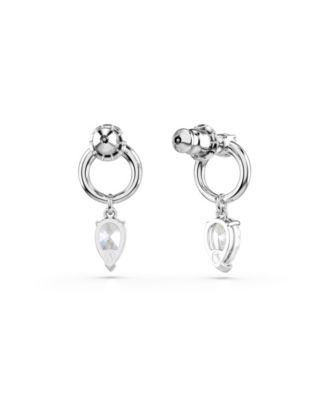 Mesmera Rhodium Plated Drop Earrings
