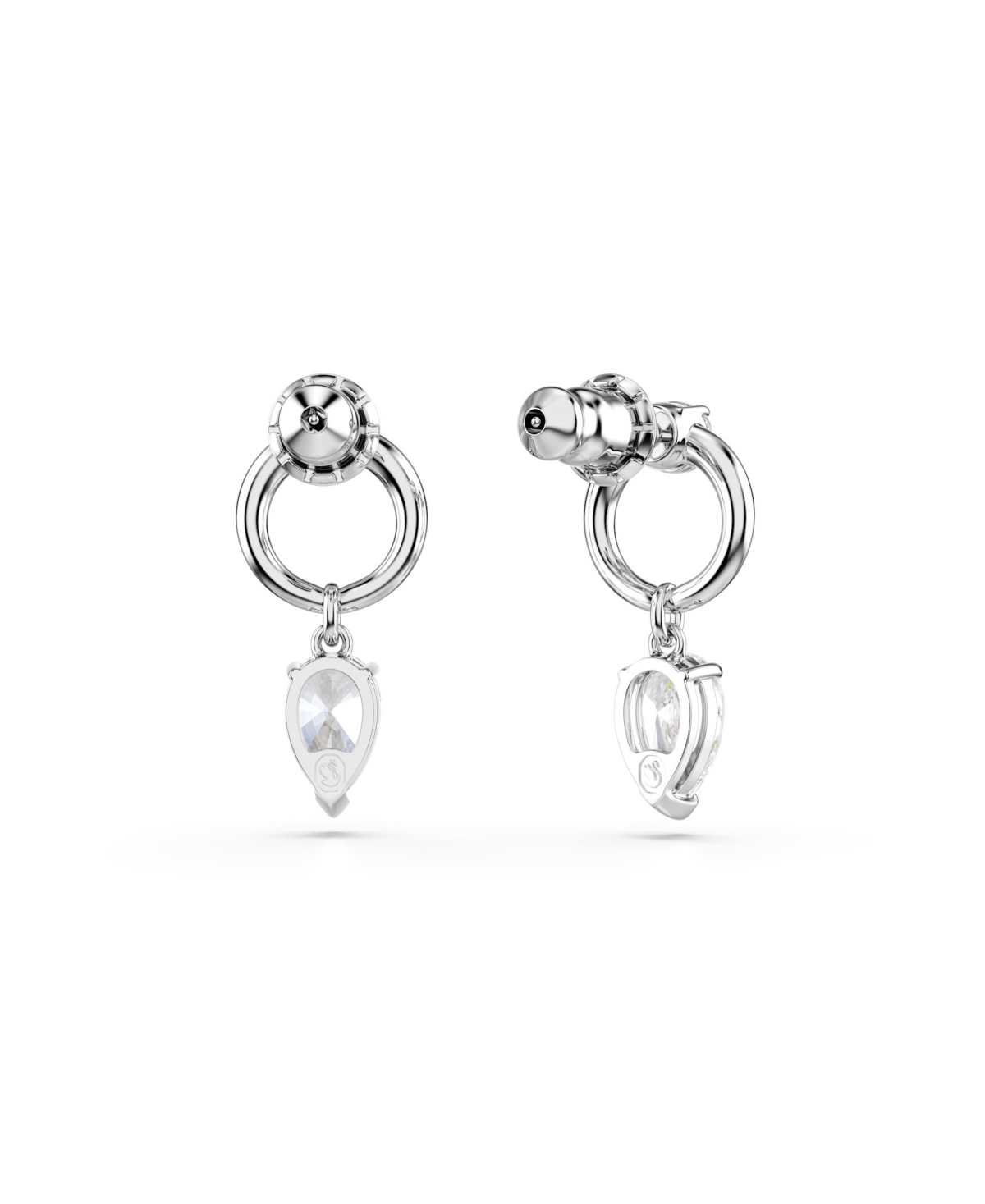 Swarovski Mesmera Rhodium Plated Drop Earrings