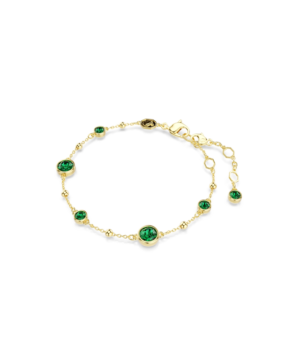 Swarovski Swaroski Imber Gold-tone Plated Bracelet In Green